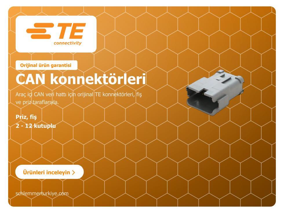 TE CONNECTIVITY(R) CAN konnektörleri