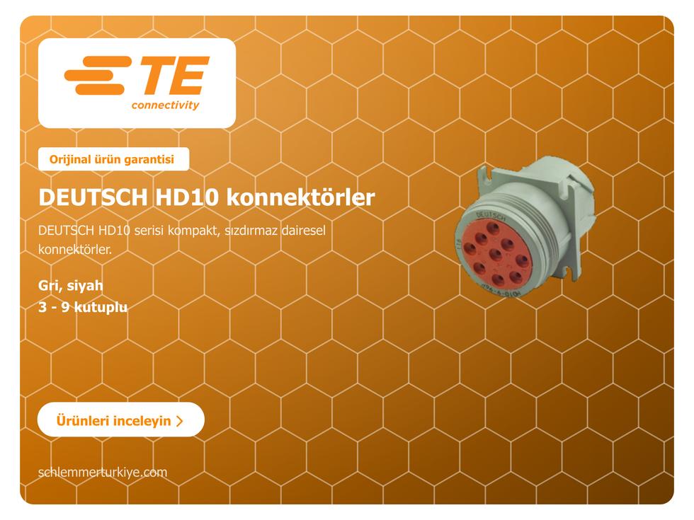 TE CONNECTIVITY(R) DEUTSCH HD10 konnektörler