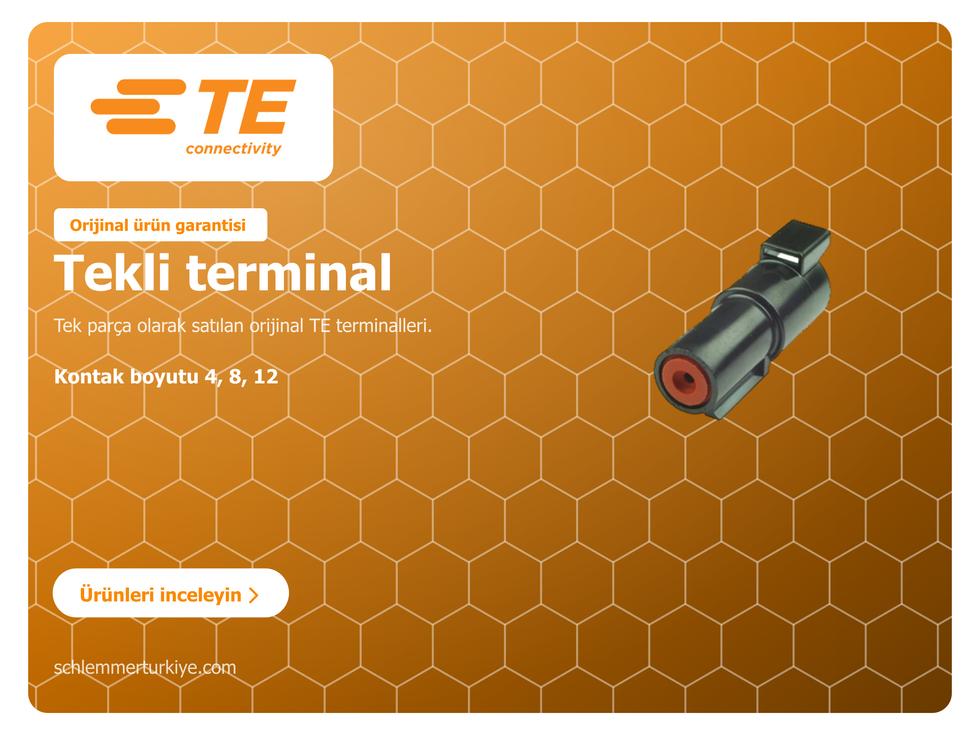 TE CONNECTIVITY(R) Tekli terminal