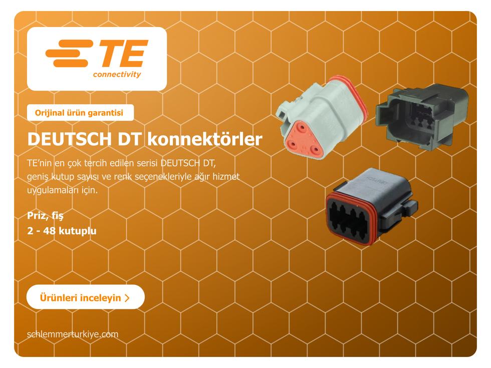 TE CONNECTIVITY(R) DEUTSCH DT konnektörler